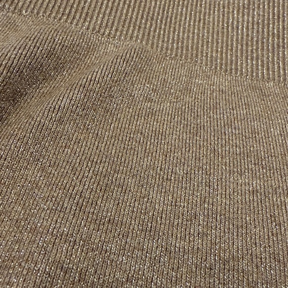 Banana Republic Lurex Beige Coord metallic Skirt Set Halter Tank Holiday party - Picture 12 of 13